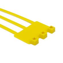 HellermannTyton | IT50RT4K2 | IT50RT YELLOW TRIPLE ID TIE 8" |  Lectro Components