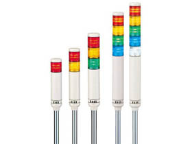 PATLITE 信号灯 LCE-302AFBW-RYG 24V 3個 PATLITE LCE-302UFBW 3-Stack LED Signal Tower Light 24V AC/DC