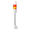 Patlite LR6-202QJBW-RY 2-tier 60mm diameter, 24V DC Signal Tower folding bracket pole mount, 1m cable, IP65, Off-white body, Flashing/Buzzer unit, Red and Amber LED