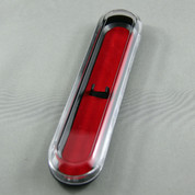 Single Plastic Lid Pen Case with Wide Clip