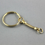 Key Ring - Gold Snake Chain