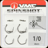 VMC 7119SS#1/0PP Spinshot Drop Shot Hook 4PK Black Nickel #1/0