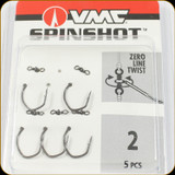 VMC 7119SS#2PP Spinshot Drop Shot Hook 5Pk Black Nickel #2