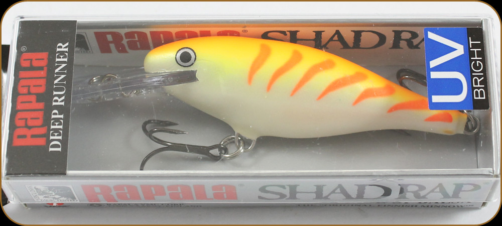 Rapala SR07OTU Shad Rap 2-3/4 5/16oz Orange Tiger UV - Discount Fishing  Canada