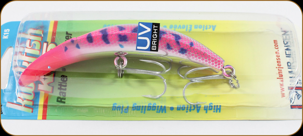 Luhr Jensen 5414-015-1625 Kwikfish K15X Blazin Blue Pink UV 5