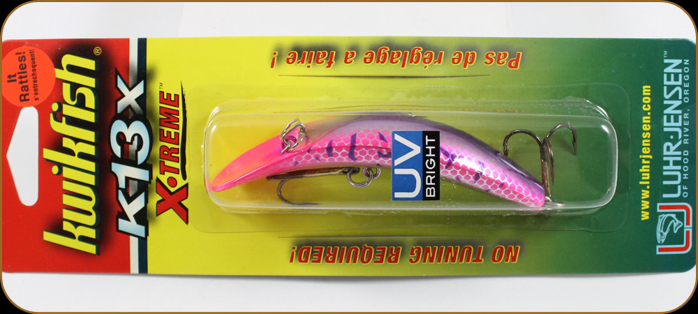 Luhr Jensen 5414-013-1624 Kwikfish K13X Blazin Purple Pink UV 3-13/16 -  Discount Fishing Canada