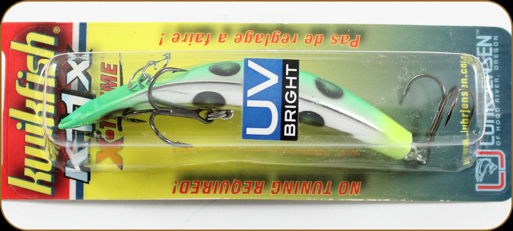 Luhr Jensen 5413-11X-1600 Kwikfish K11X 3-3/8 Flo Grn/Cht UV