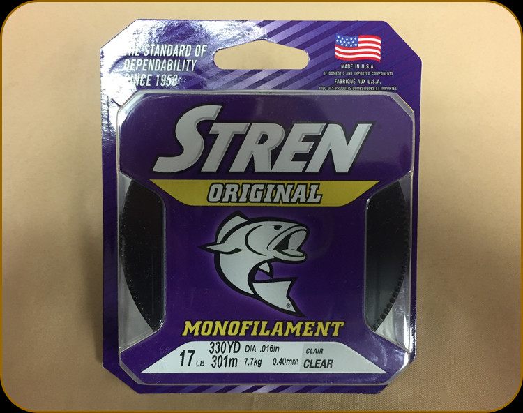 Stren - Original Monofilament - 330 Yds - 17lbs - .016 Dia - Clear -  SOFS17-15 - Discount Fishing Canada