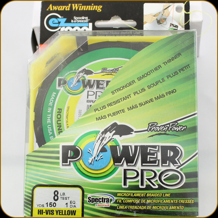 Power Pro Spectra Hi-Vis Yellow Braided Line 10 pound / 150 yards - Tackle  Depot