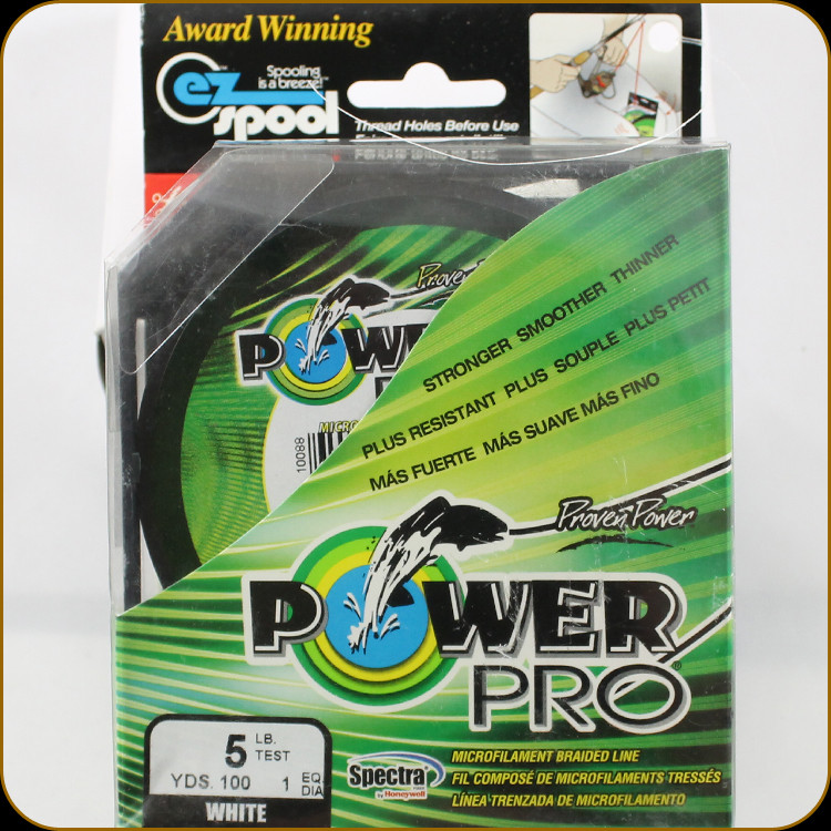 Power Pro Fishing Line, 5 lb / 100 Yards - White - Discount