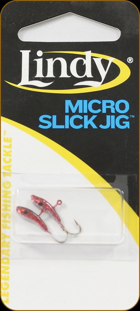 Lindy LIR011 Micro Slick Jig 1/48oz Red Glow 2/Pk - Discount