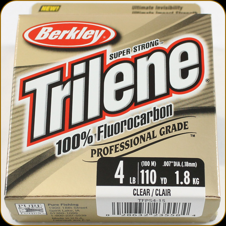 Berkley TFPS4-15 Trilene 100% Fluoro 4Lb 110yd Clear - Discount Fishing  Canada
