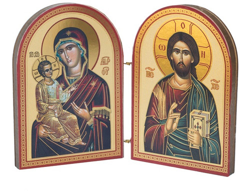 Diptych Christ and Mother of God