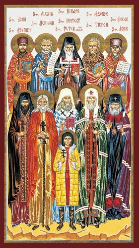 North American Saints, medium Icon - Ancient Faith Store
