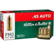 Sellier & Bellot .45ACP  230 Grain FMJ Handgun Ammunition
