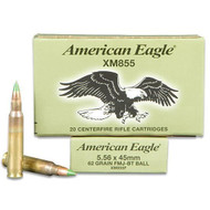 Federal American Eagle XM855 5.56x45mm FMJ 62 Grain Rifle Ammunition