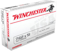 Winchester 7.62x51mm NATO FMJ 147 Grain Rifle Ammunition
