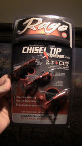 Rage Chisel 2 Blade 100 Grain 2.3" Cut Broadhead 3 Pack