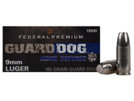 Federal Premium Guard Dog Home Defense 9mm 105 Grain Handgun Ammunition