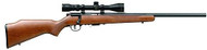 Savage 17 HMR 20.75" Bolt Action Walnut Stock Rimfire Rifle