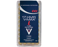 CCI V-Max 17HMR 17 Grain Poly Tip Rifle Ammunition