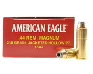 Federal American Eagle .44 Rem Mag 240 Grain JHP Handgun Ammunition