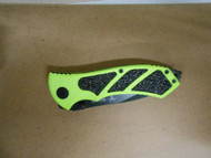 Ruko 3 1/4" Blade Folding Knife w/Plain Edge Bright Green Handle