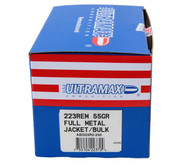 UltraMax 223 Remington 55 Grain FMJ Rifle Ammunition Bulk