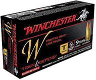 Winchester Train & Defend 9mm FMJ 147 Grain Handgun Ammunition