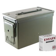 Estate Buckshot 12 Gauge 2 3/4" 00 Buckshot 175 Round Ammo Can