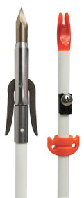 AMS Bowfishing Mayhem Point White Fiberglass Arrow