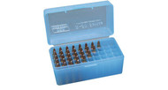 MTM Case-Guard Rifle 50rd .22 Bench Rest 6mm PPC Blue Ammo Box