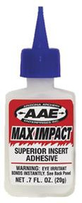 AAE Max Impact Superior Insert Adhesive .7oz Bottle