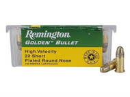 Remington Golden Bullet 22 Short 29 Grain HV RN 100 Round Ammunition