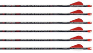 Easton Deep 6 Full Metal Jacket Injexion 2" Blazer Fletched Carbon Arrows 6 Pack