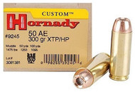 Hornady Custom 50 Action Express 300 Grain JHP Handgun Ammunition