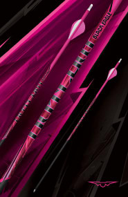 Black Eagle Outlaw Pink Fletched Arrows