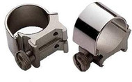 Weaver 1" Low Detachable Stainless Steel Top Mount Scope Rings