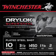 Winchester Drylok Super Steel High Velocity 10 Gauge 3.5" #2 Shotshells