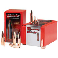 Hornady Match .30 Caliber .308 Diameter 168 Grain Boat Tail Hollow Point Bullets