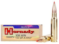 Hornady A-Max Match .308 Win 155 Grain Ammunition