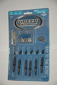 Muzzy 75 Grain 3 Blade Screw-In Broadheads 6 Pack