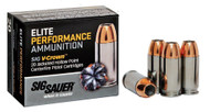 Sig Sauer Elite Performance .380ACP 90 Grain JHP V-Crown Handgun Ammunition