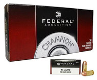 Federal Champion .45ACP 230 Grain FMJ Round Nose Ammunition