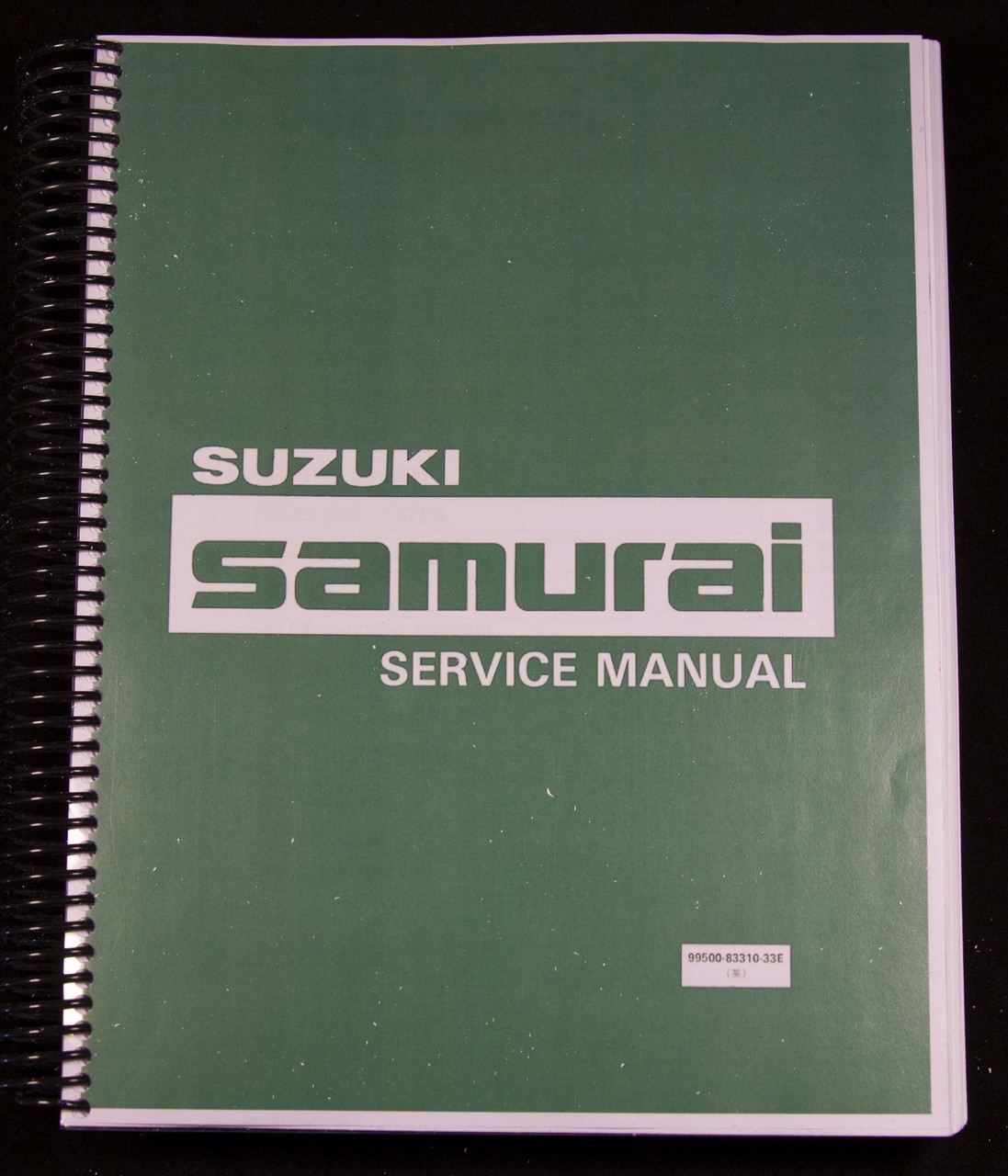 Suzuki Samurai Factory Service Manual - 1986-1988