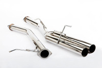 ISR Performance Straight Dual 3" and 4" Tip Exhaust - Nissan 240sx 89-98