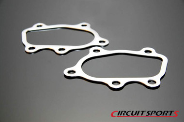 Circuit Sports T28 turbo outlet 5 hole gasket. OEM replacement quality, for use with T28 size turbo such as S15 turbo and GT28's