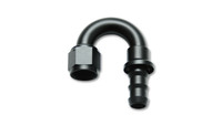 180 Degree Push-On Hose End Fitting; Hose Size: -4 AN

Material: Aluminum 

Vibrant Performance Aluminum Hose End Fittings deliver the type of quality, reliability and ease of assembly that is demanded by motorsport professionals. These lightweight hose end fittings are suitable for use on a wide variety of applications.