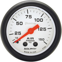 Auto Meter Phantom - Air Pressure Gauge: 0-150 PSI