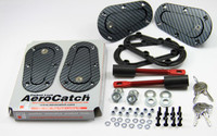 Aerocatch Hood Pins Locking Carbon Look